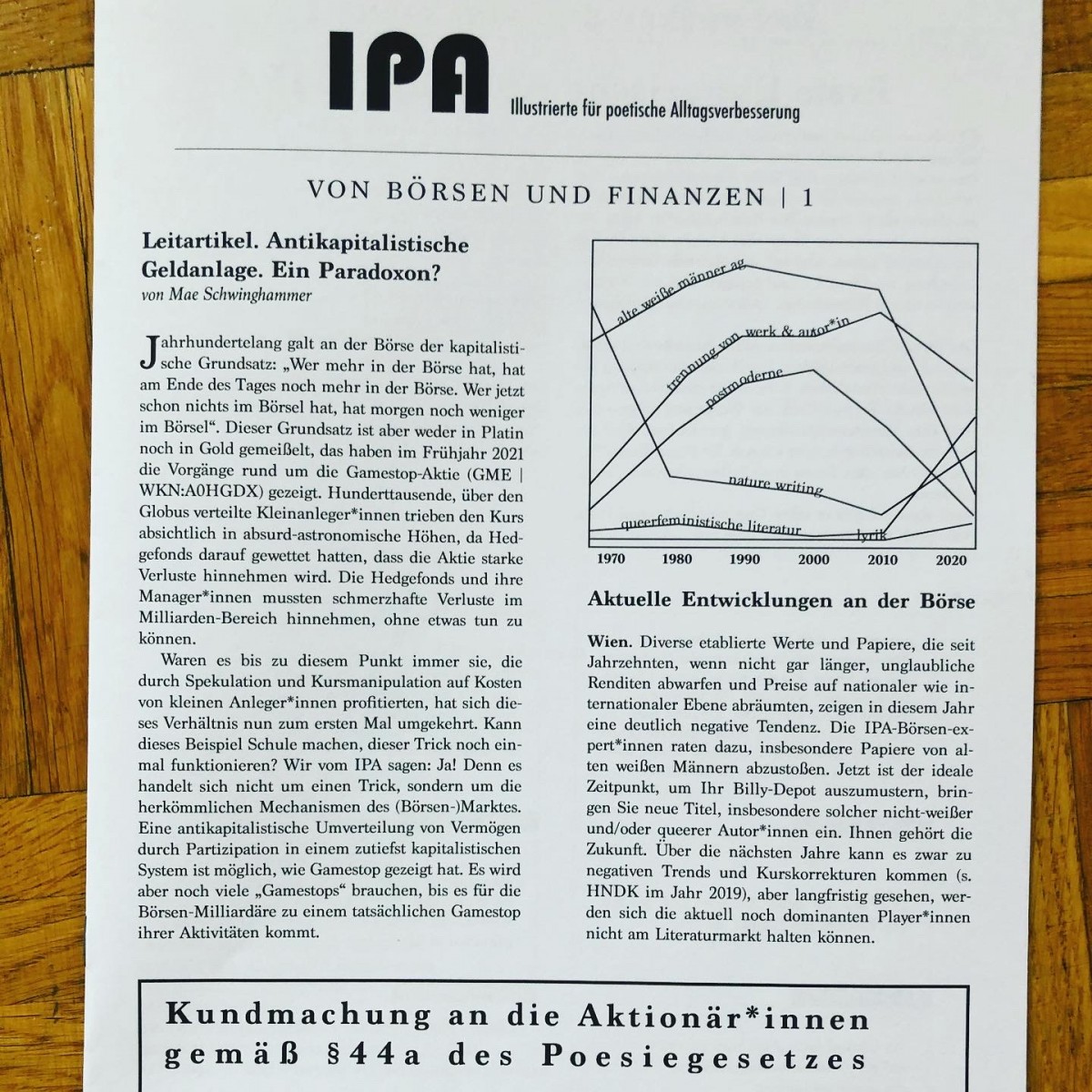 Illustrierte für poetische Alltagsverbesserung